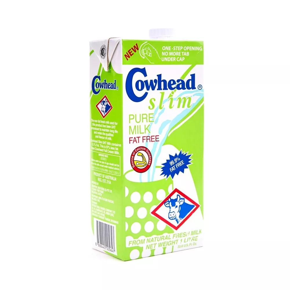 Cowhead Slim Fat Free Pure Milk-1ltr